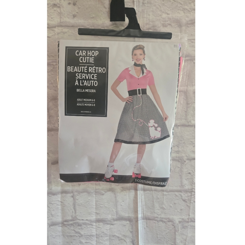 Retro Car Hop Cutie Roller Dinner Doll Style  Costume - Picture 2 of 9